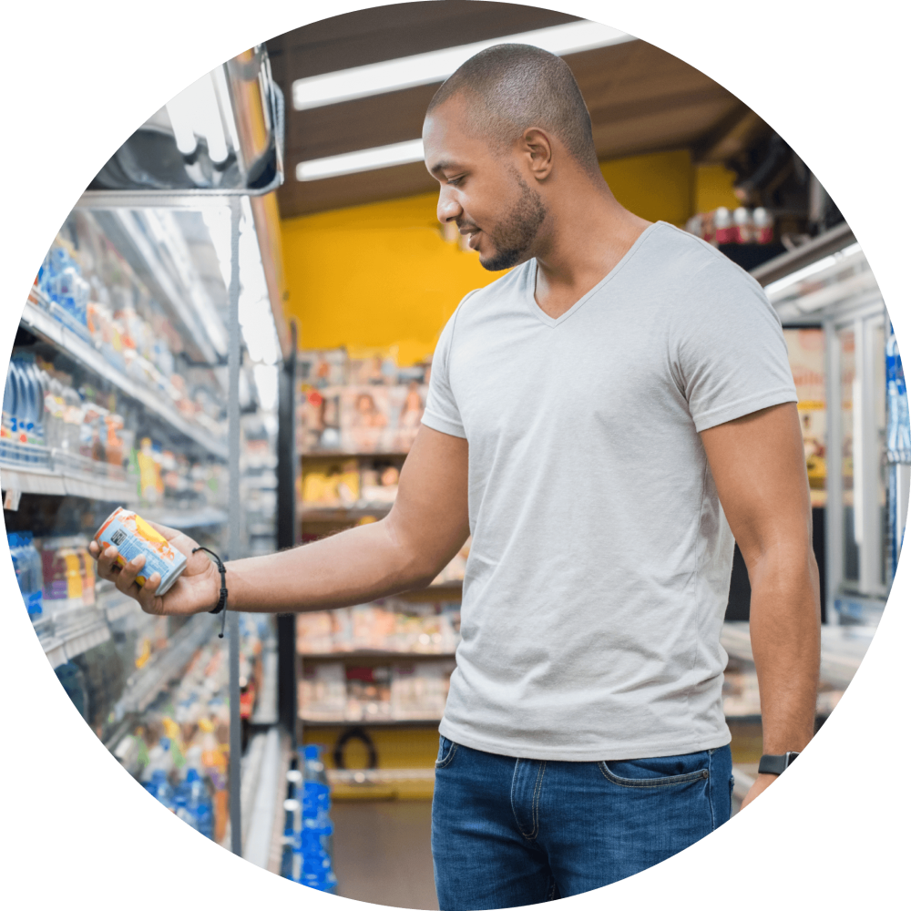 Man in grocery story